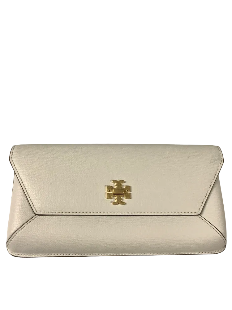 Tory Burch White Kira Clutch