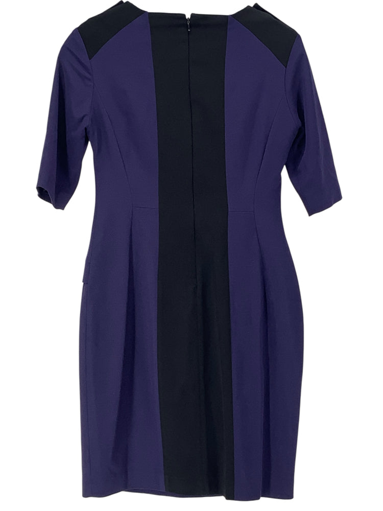Reiss Size 8 Navy & Black Dress