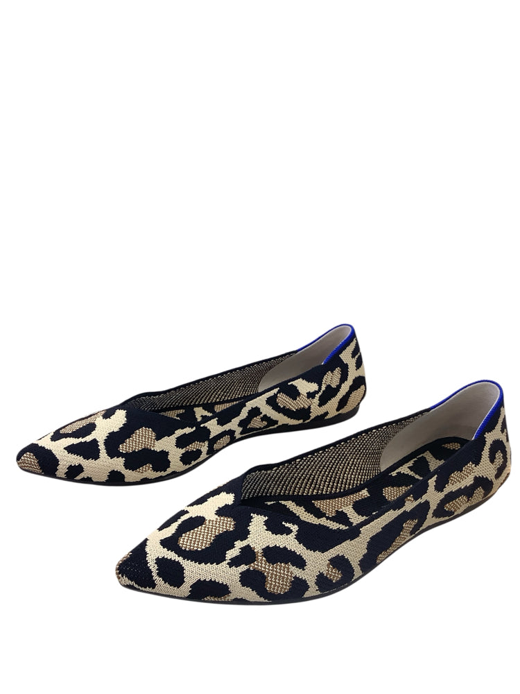 Rothy's Shoe Size 10 Black & Tan The Point Flats