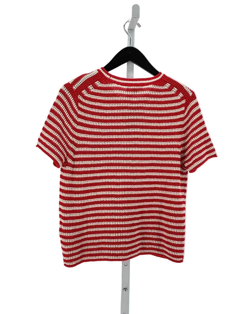 Jcrew Size S Red & White Sweater
