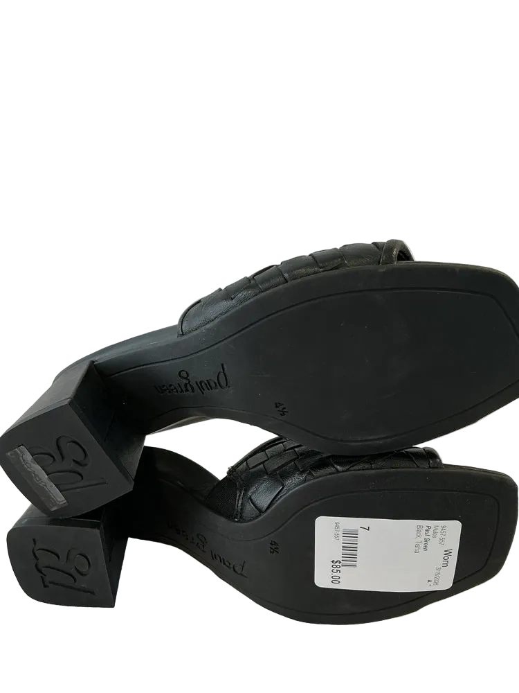 Paul Green Shoe Size 7 Black Tisha Mules