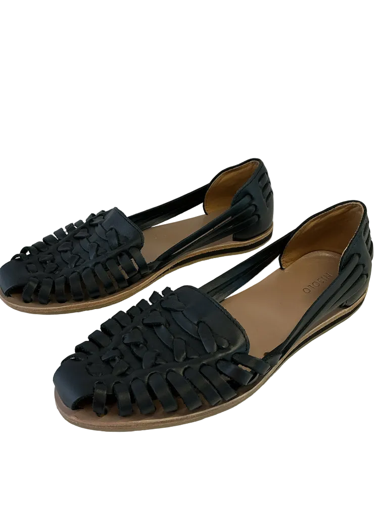 Nisolo Shoe Size 8 Black Sandals