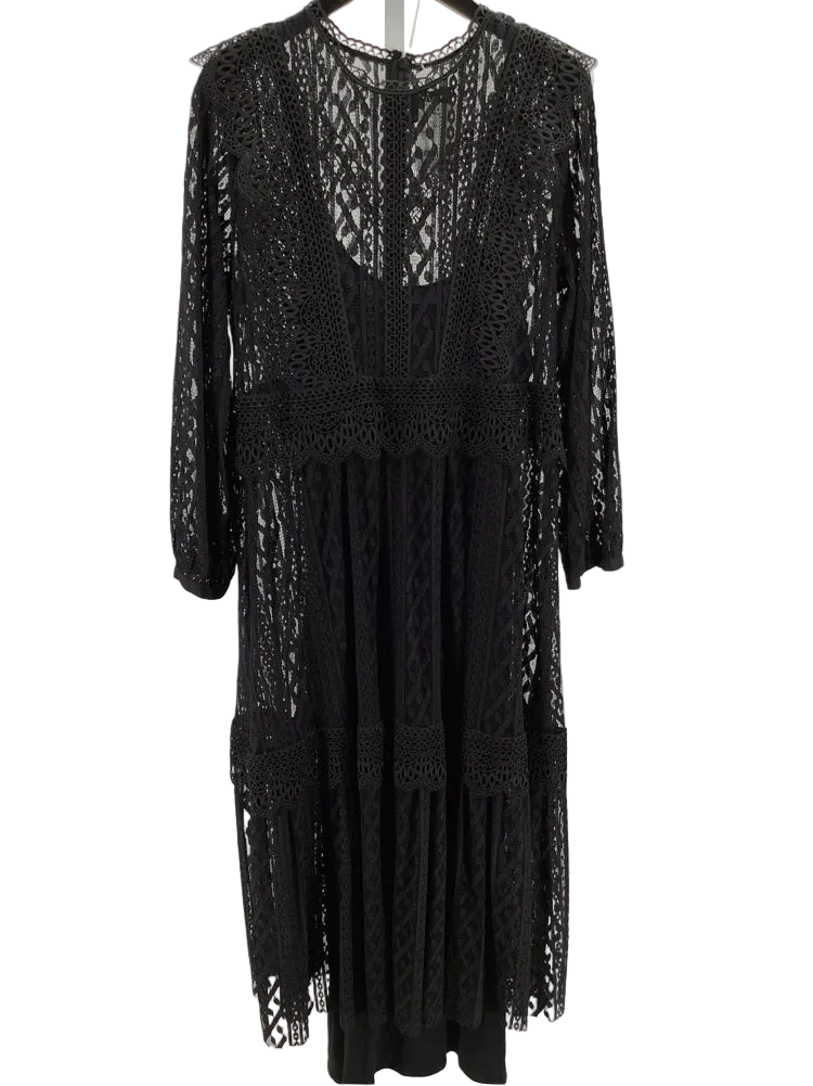 Johnny Was Size L Black Dress
