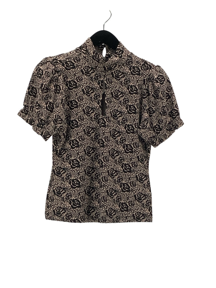Maeve Size S Black & Pink Shirt