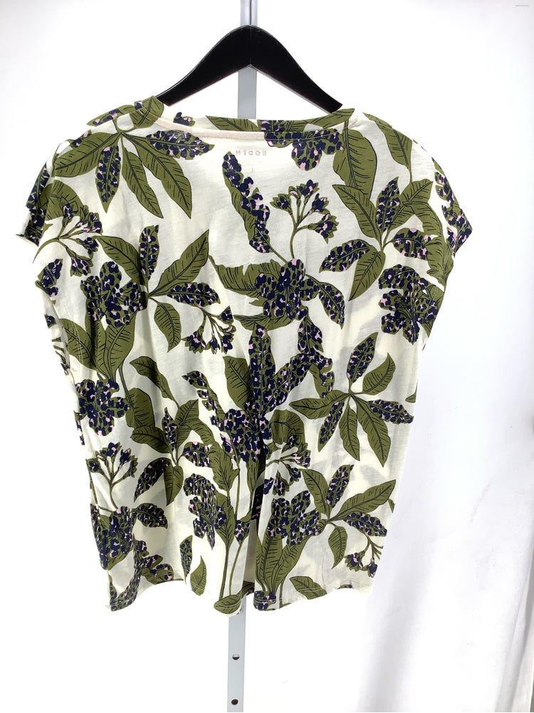 Boden Size L Green multi Shirt