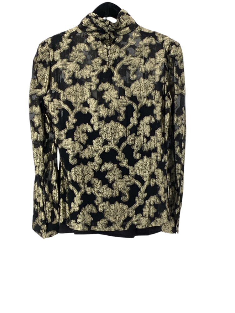 Mille Resort & Travel Size S Black & Gold Shirt
