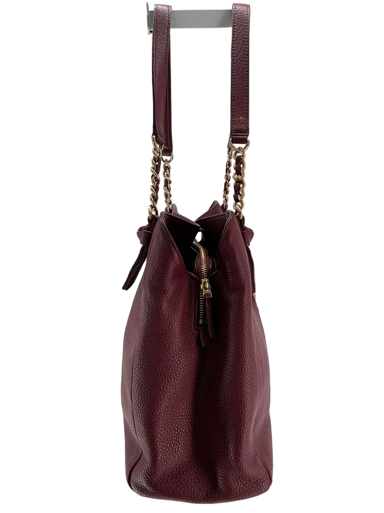 Tory Burch Burgundy Harper Handbags