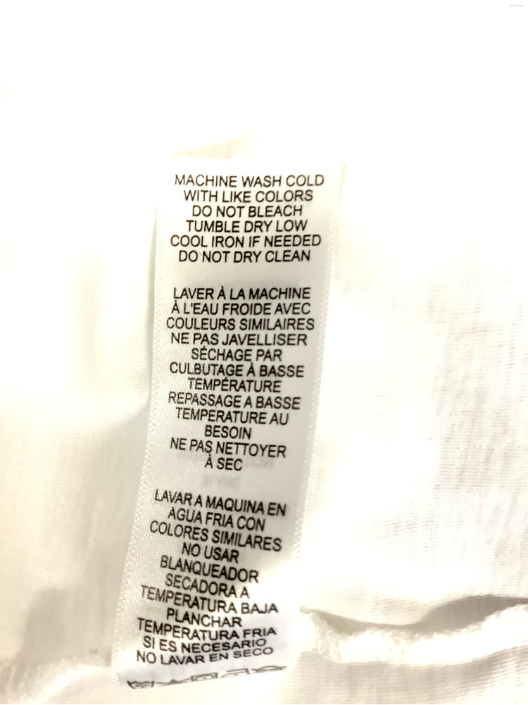 Frame Size S White Le Mid Rise V Shirt
