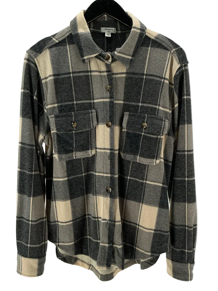 Dylan Size S Tan & Gray Shirt