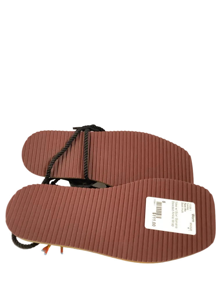 Farm Rio Shoe Size 8 Black multi Sandals