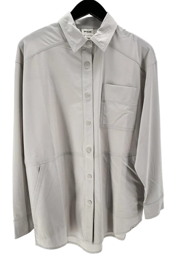 Prana Size XS Gray Shirt