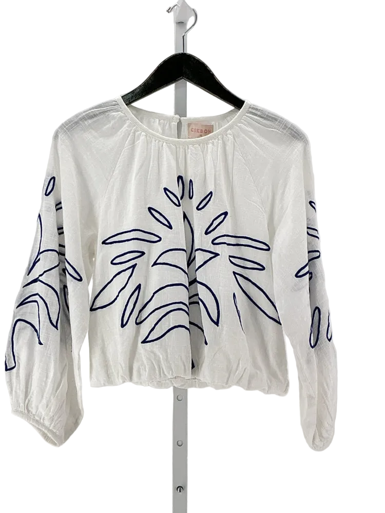 CIEBON Size XS White & blue Shirt
