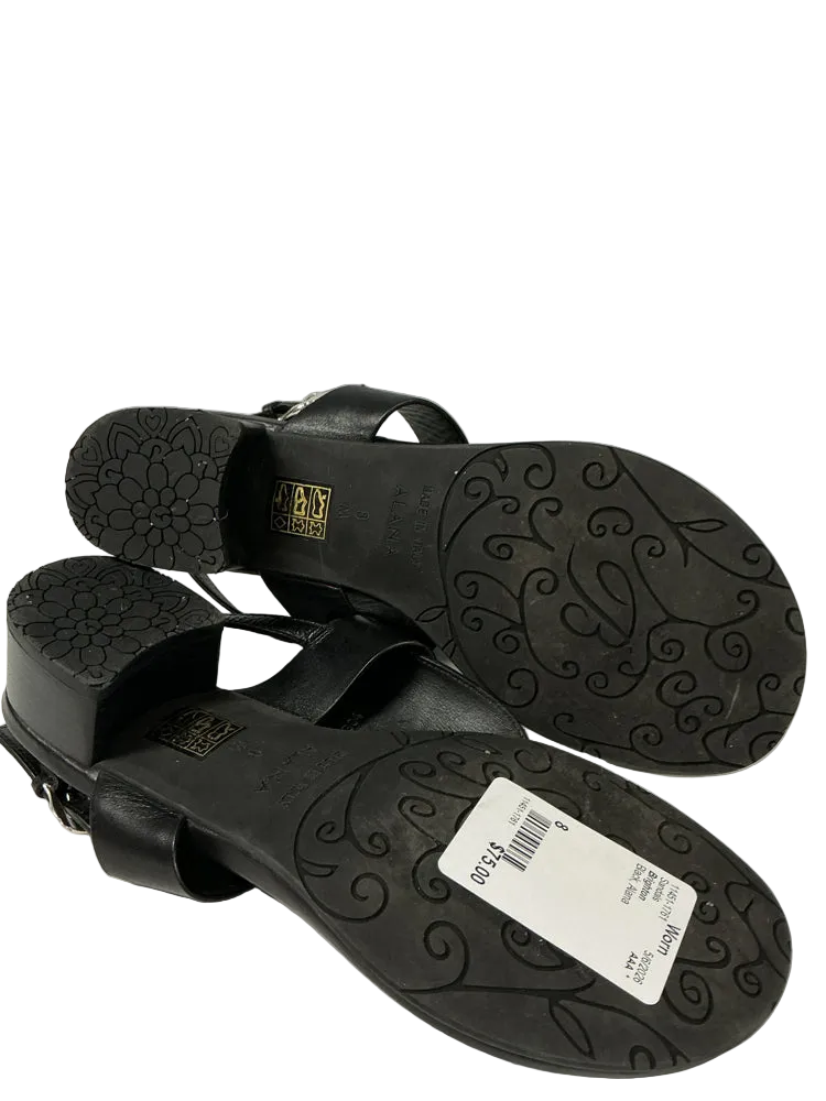 Brighton Shoe Size 8 Black Alana Sandals