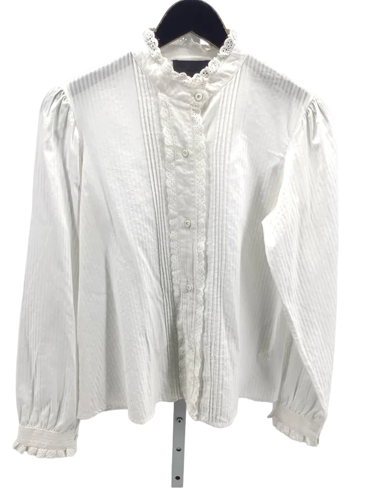Nili Lotan Size M White Shirt