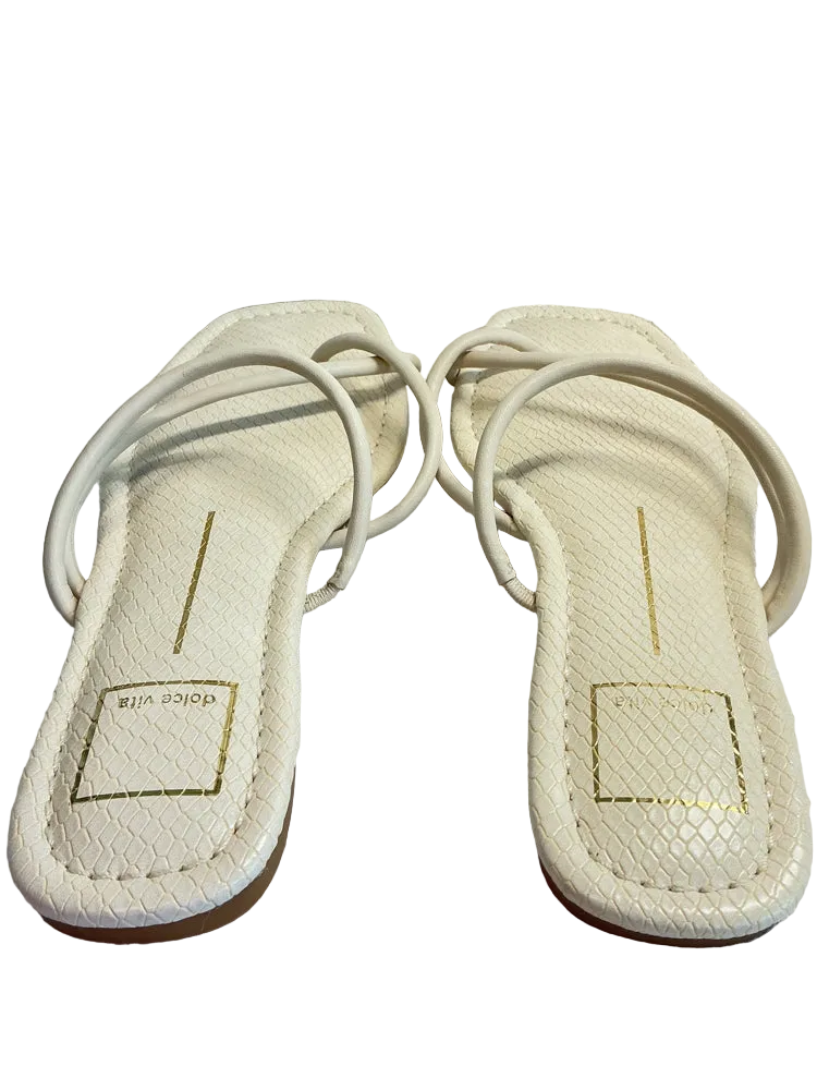 Dolce Vita Shoe Size 8 White Sandals