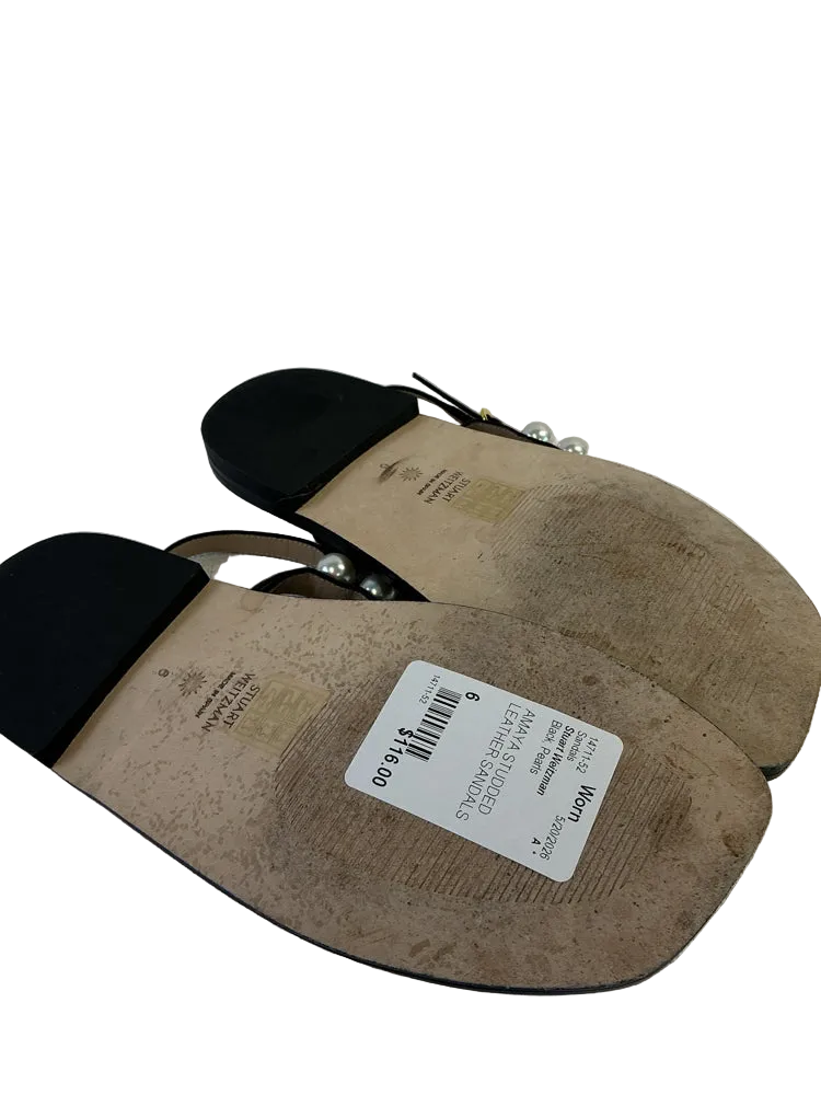 Stuart Weitzman Shoe Size 6 Black Sandals