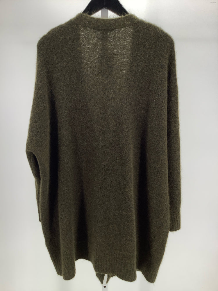 Eileen Fisher Size M Olive Melange Cardigan