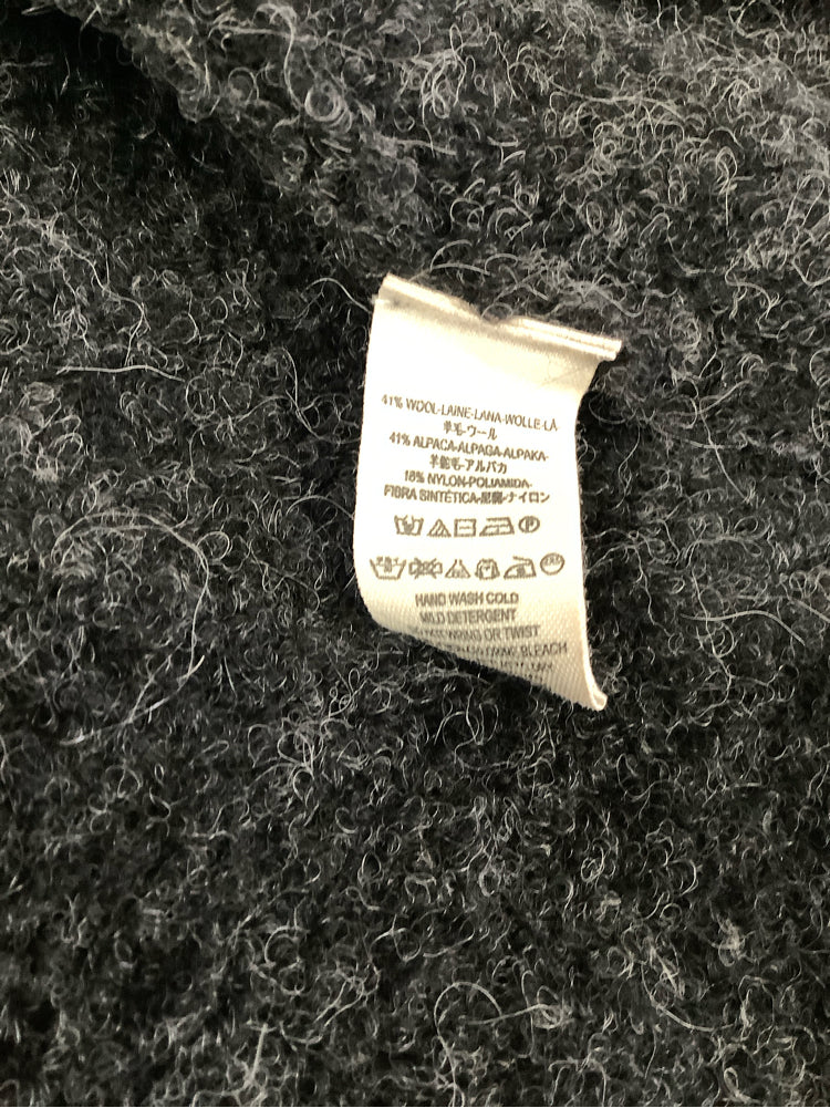 Free People Size M Washed Black Stan Smith Cardigan