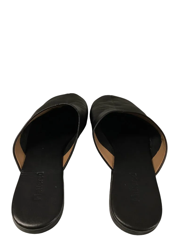 Flattered Shoe Size 10 Black Maurine Mules