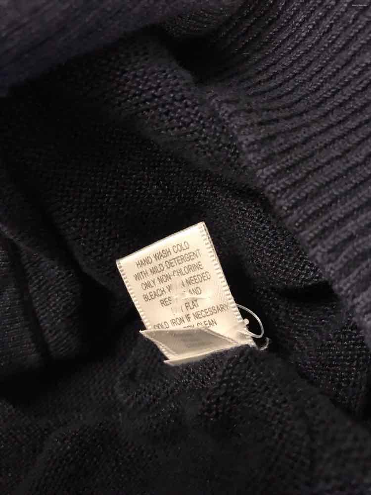 Garnet Hill Size L Navy Cardigan