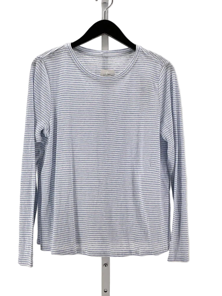Eileen Fisher Size S Blue & White Shirt