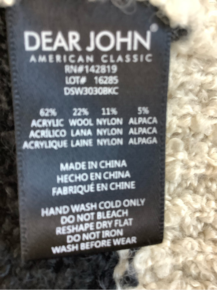 Dear John Size S Cream & Black Sweater