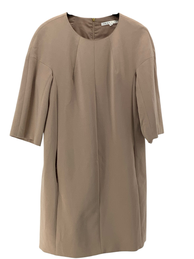 Trina Turk Size 8 Tan Dress