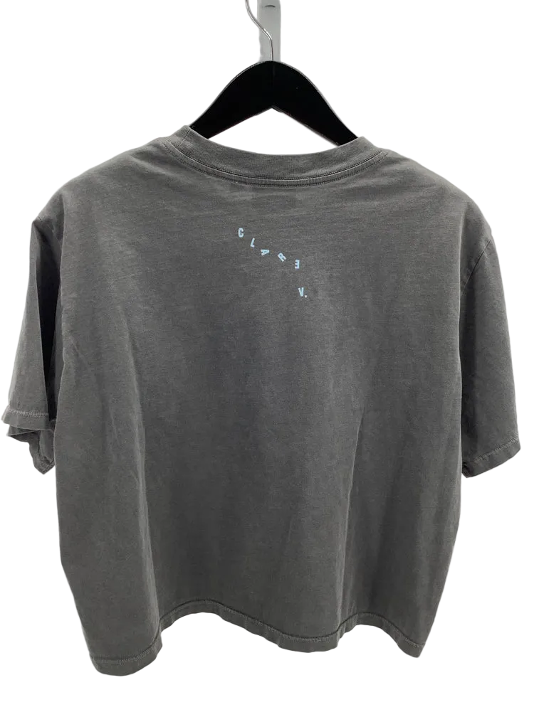 Clare V. Size S Gray & Blue Shirt
