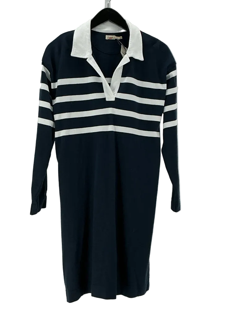 Faherty Size S Navy & white Dress