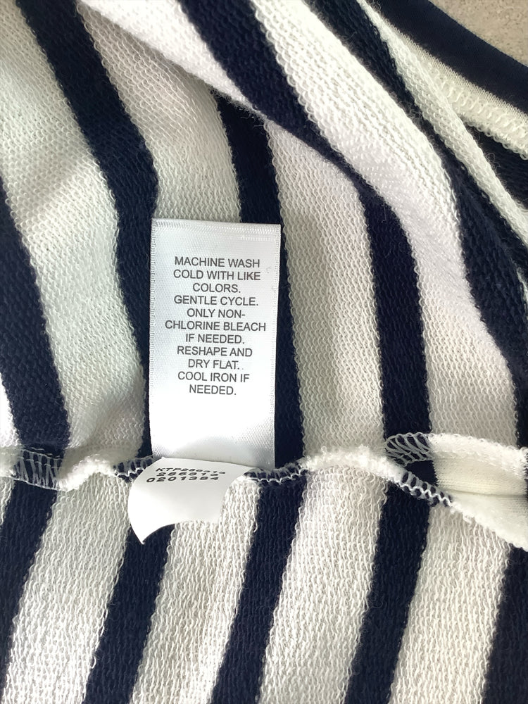 JJill Size MT Navy & white Shirt