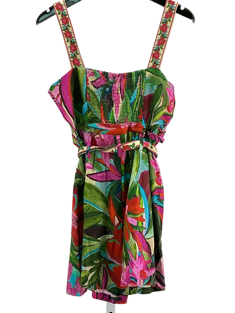 Farm Rio Size M Pink multi Romper