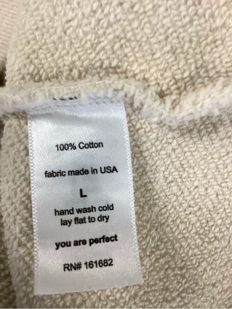 perfectwhitetee Size L Tan Rebecca Sweatshirt