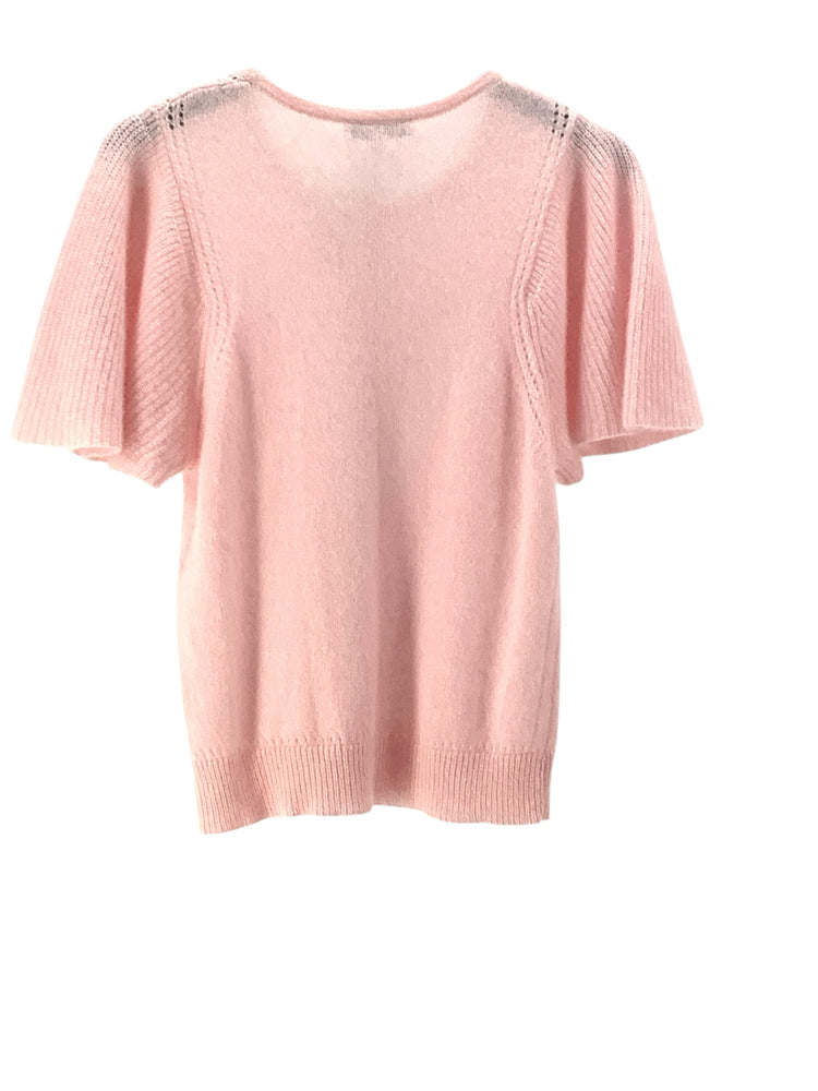 White + Warren Size M Pink Sweater