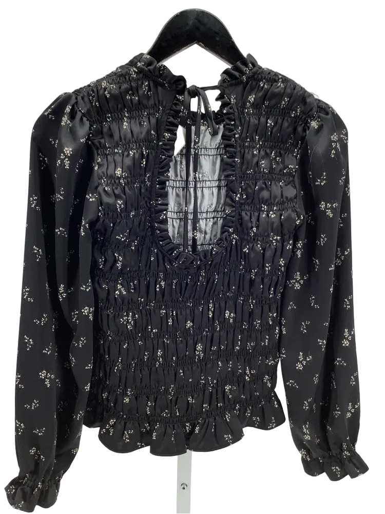 Soaked Size XS Black & Tan SLAnna Shirt