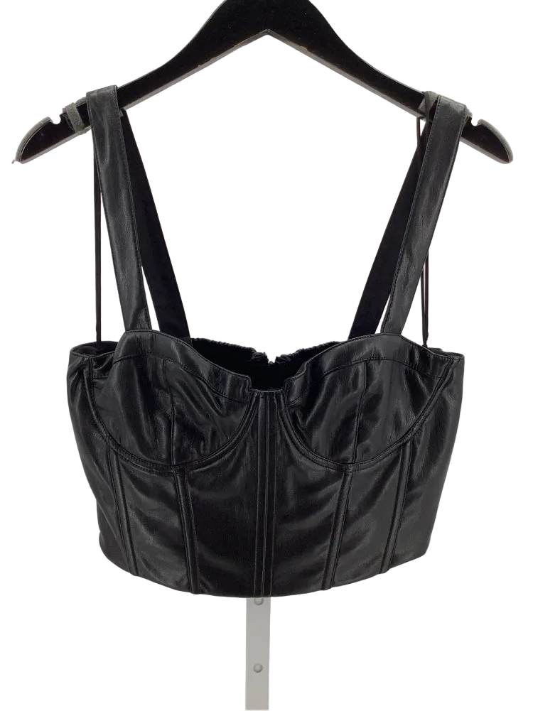 Alice & Olivia Size 12 Black Tank Top