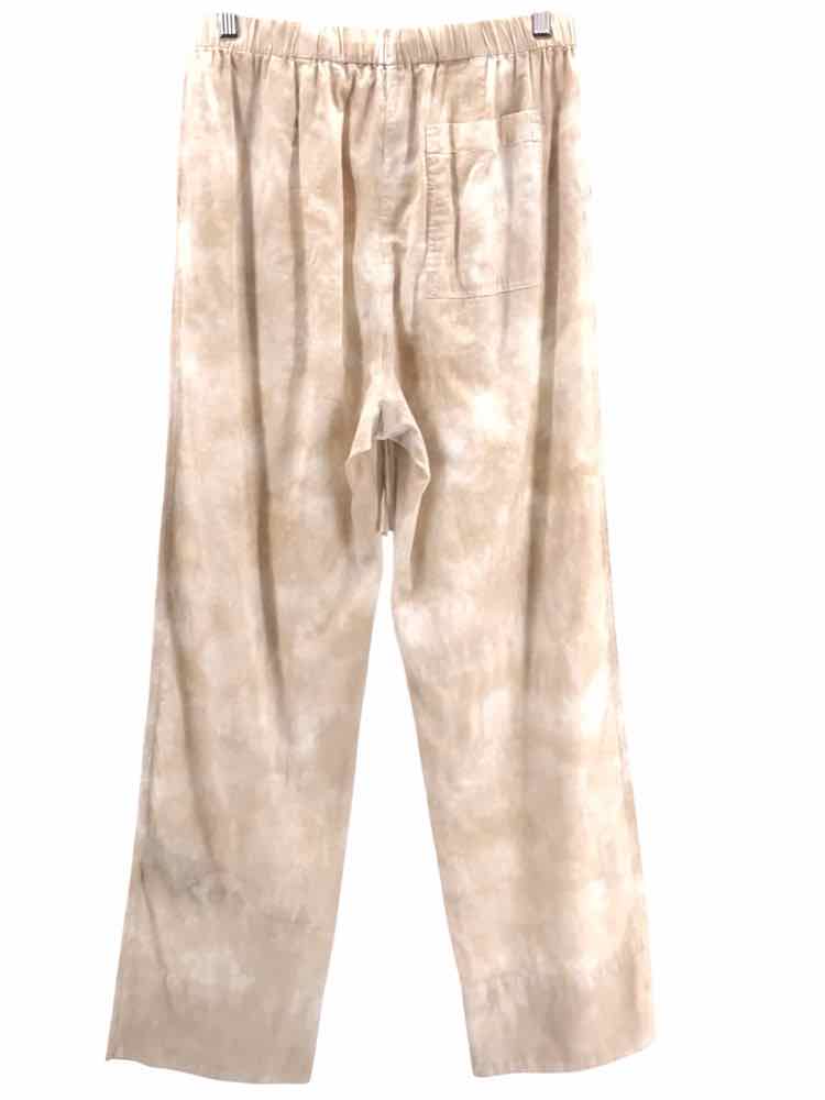 Raquel Allegra Size S Tan & White Pants