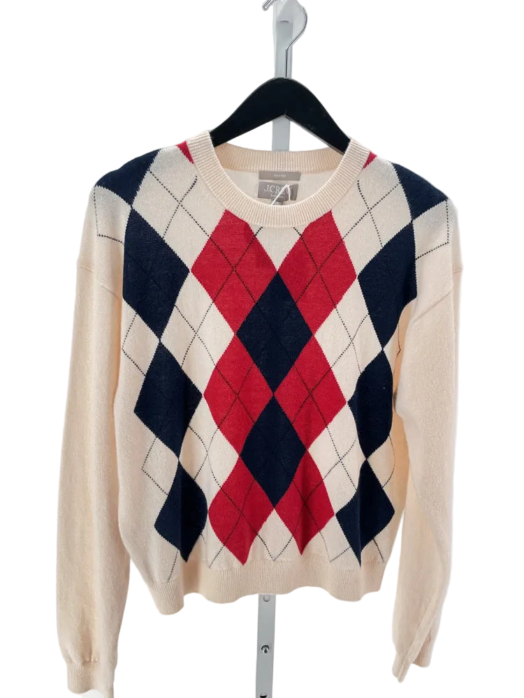 Jcrew Size M Cream multi Sweater