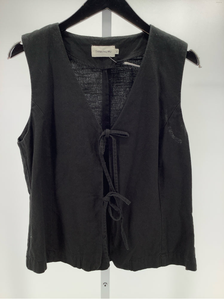 Thinking Mu Size L Black Alisa Vest