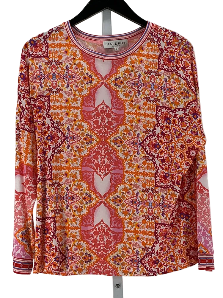 Hale Bob Size S Orange Multi Shirt