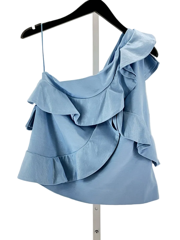 MSGM Size 12 Blue Shirt