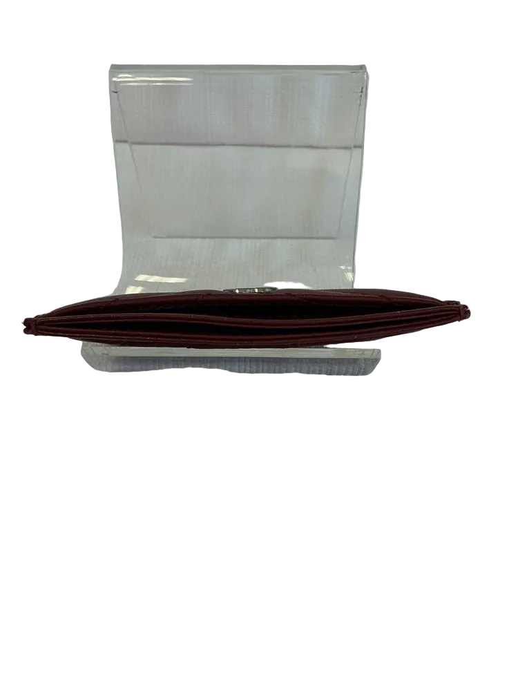 Chanel Burgundy Caviar Wallet