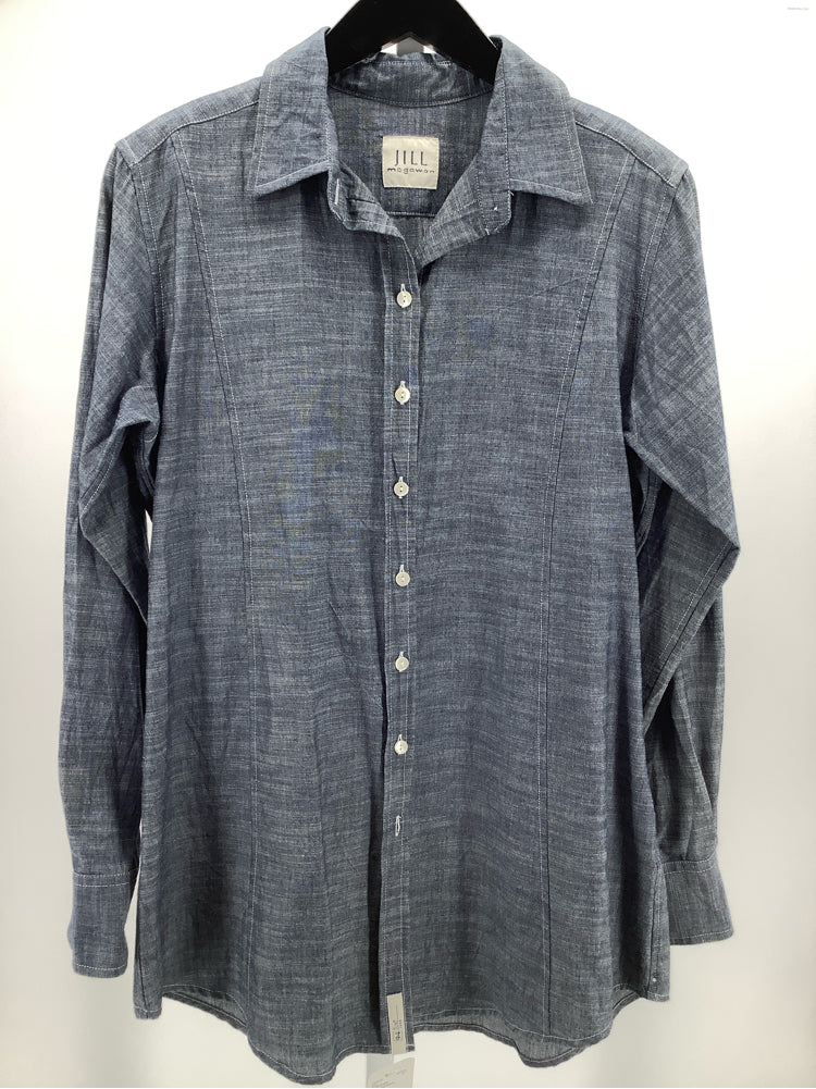 Jill McGowan Size M Blue Shirt