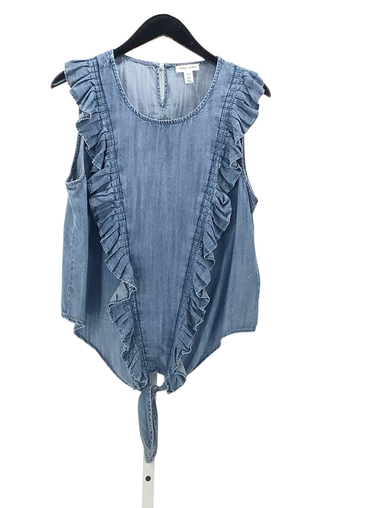 Tribal Jeans Size M Denim Shirt