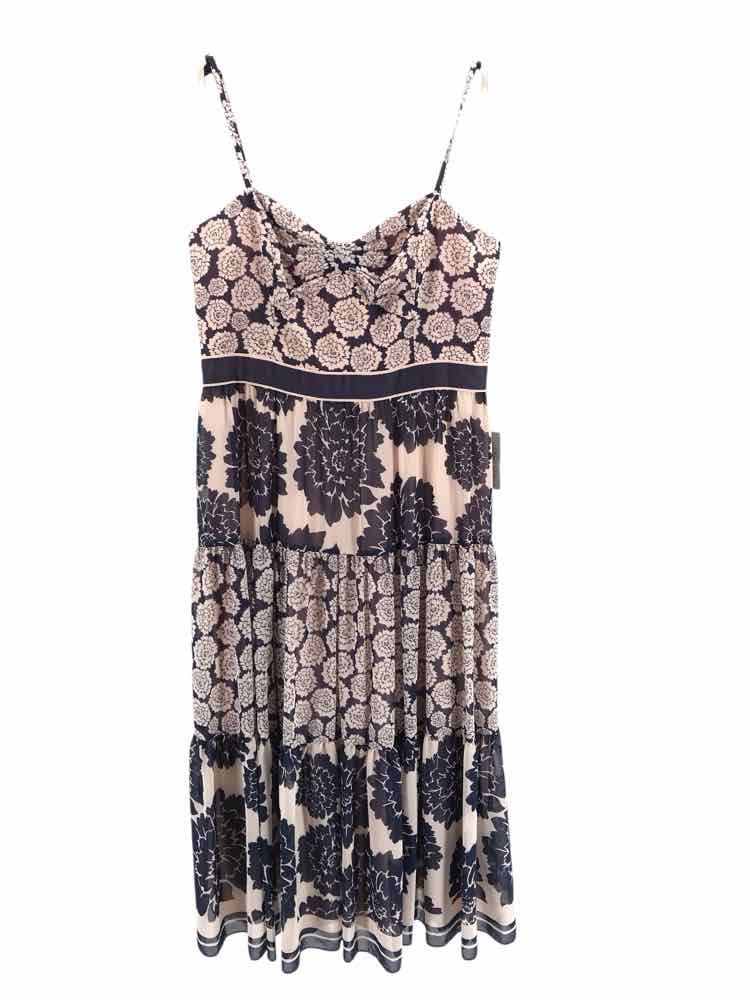 Eliza J Size 14 Navy & Blush Dress
