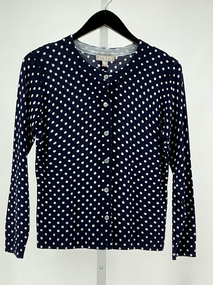Jcrew Size M Navy & white Cardigan