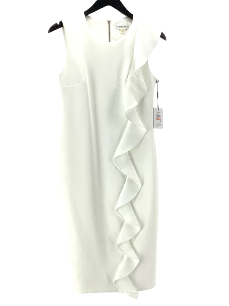 Calvin Klein Size 2 White Dress