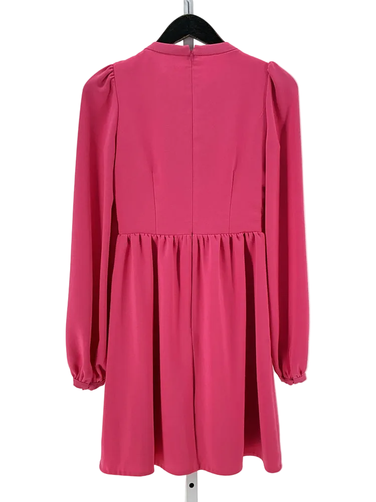 Saloni Size 2 Pink & White Dress