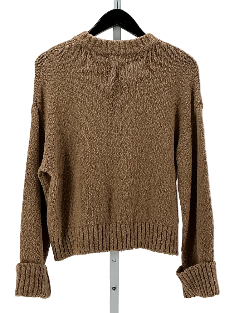 White + Warren Size XS Brown Sweater