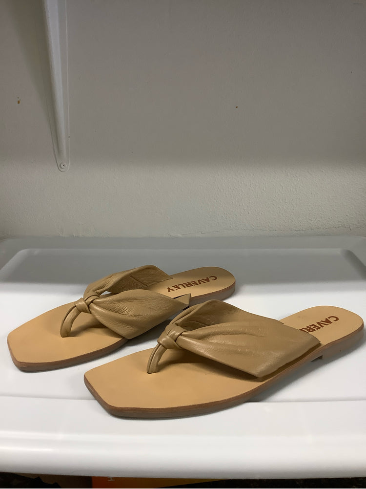 Caverley Shoe Size 11 Tan Jules Flip Flops