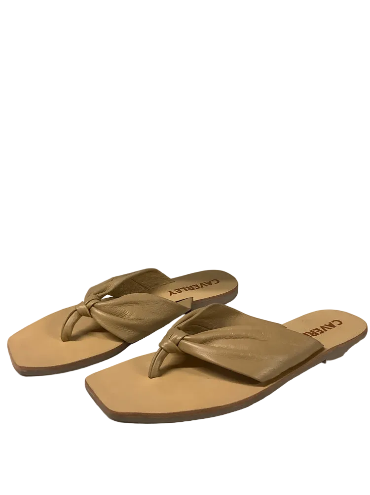 Caverley Shoe Size 11 Tan Jules Flip Flops